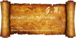 Galgóczi Mónika névjegykártya