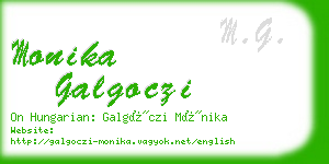 monika galgoczi business card